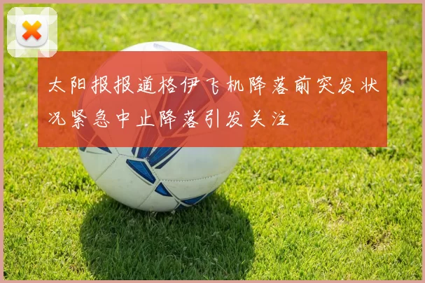 太阳报报道格伊飞机降落前突发状况紧急中止降落引发关注
